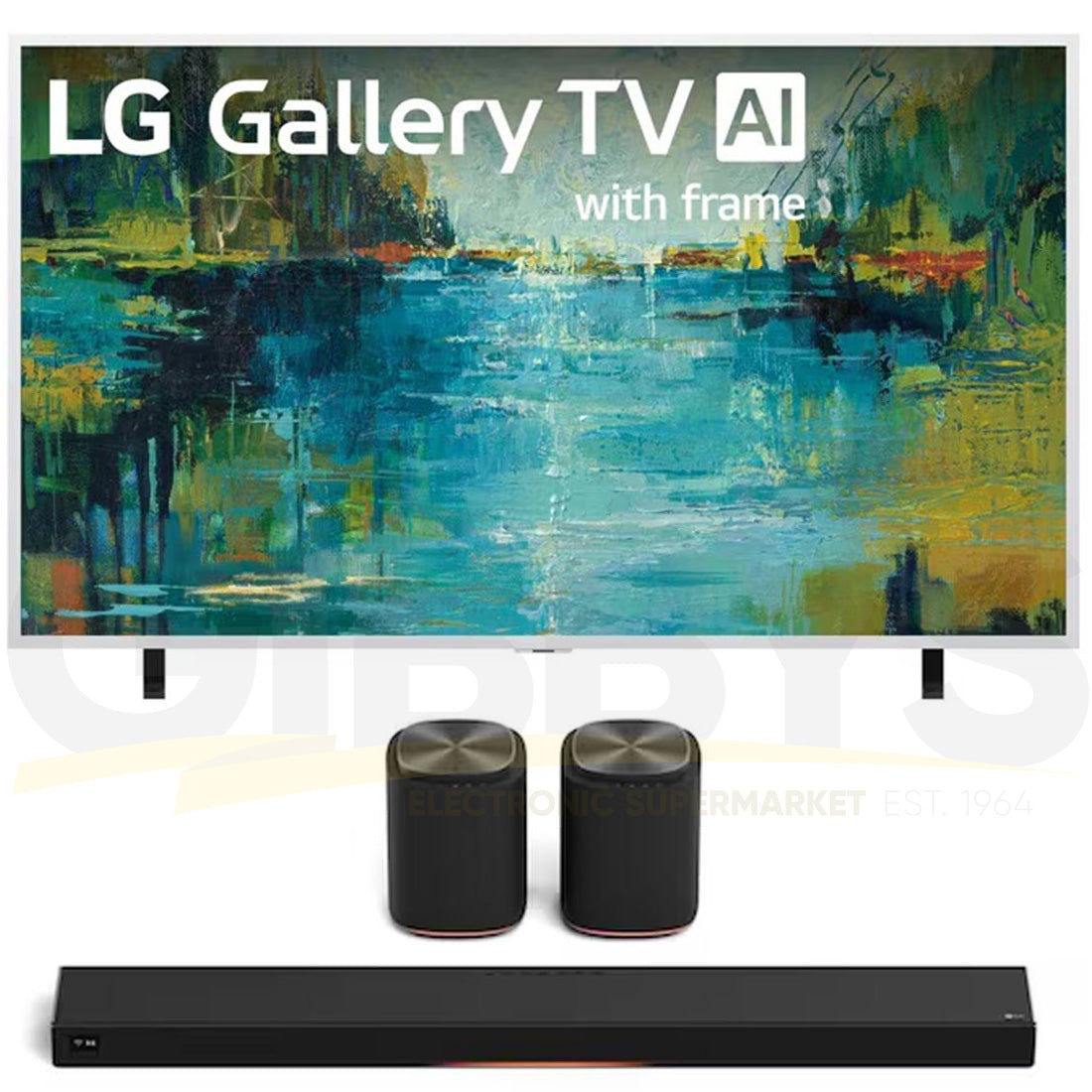 LG LX7B Mini LED 4K Smart Gallery TV with Frame | Immersive Suite 7: H7 Sound Suite Soundbar | M7 2.1.1 Channel Dolby Atmos Wireless Speakers - 2026 Bundle