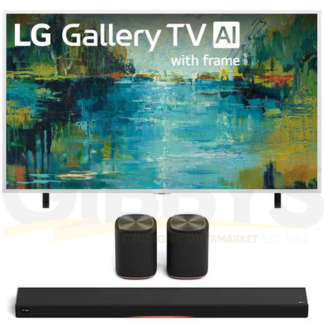 LG LX7B Mini LED 4K Smart Gallery TV with Frame | Immersive Suite 7: H7 Sound Suite Soundbar | M7 2.1.1 Channel Dolby Atmos Wireless Speakers - 2026 Bundle