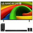 LG NU70 Nano 4K UHD AI Smart TV | S90TR 7.1.3 Channel Soundbar with Dolby Atmos and Rear Speakers - Bundle