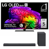 LG G6 OLED evo AI 4K Smart TV | LG SC9S 3.1.3 Channel Soundbar - Bundle