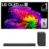 LG G6 OLED evo AI 4K Smart TV | LG SC9S 3.1.3 Channel Soundbar - Bundle