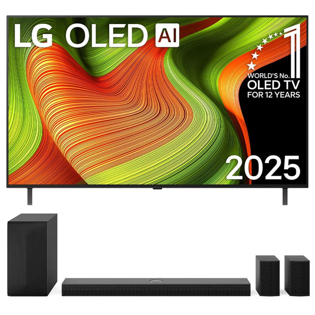 LG OLED65B5PUA 65" OLED B5 4K OLED AI Smart TV | S70TR 5.1.1 Channel Soundbar with Dolby Audio - Bundle
