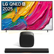 LG QNED82A QNED AI 4k Smart TV | Cinema Suite 7: H7 All-in-One Soundbar | W7 Wireless Subwoofer - Bundle