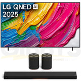 LG QNED82A QNED AI 4k Smart TV | Immersive Suite 7: H7 Sound Suite Soundbar | M7 2.1.1 Channel Dolby Atmos Wireless Speakers - Bundle