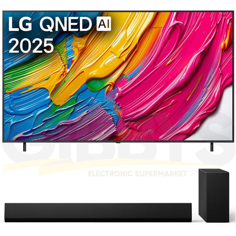 LG QNED82A AI 4k Smart TV | SG10TY 3.1 Channel Soundbar - Bundle