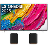 LG QNED82A QNED AI 4k Smart TV | Stereo Suite 5: M5 Sound Suite 1.1.1 Channel Dolby Atmos Wireless Speakers - Bundle