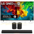 LG QNED82B QNED evo AI Mini LED 4K Smart TV | Immersive Suite 7: H7 Sound Suite Soundbar | M7 2.1.1 Channel Dolby Atmos Wireless Speakers - 2026 Bundle
