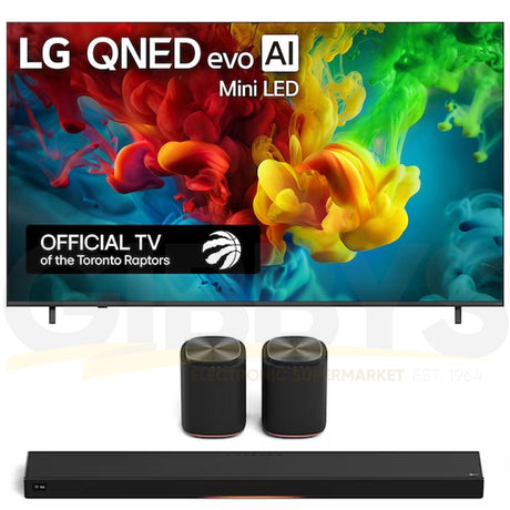 LG QNED82B QNED evo AI Mini LED 4K Smart TV | Immersive Suite 7: H7 Sound Suite Soundbar | M7 2.1.1 Channel Dolby Atmos Wireless Speakers - 2026 Bundle