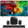 LG QNED82B evo AI Mini LED 4K Smart TV | Sound Suite: H7 Soundbar | W7 Subwoofer | M7 Speaker | M5 Speaker - Bundle