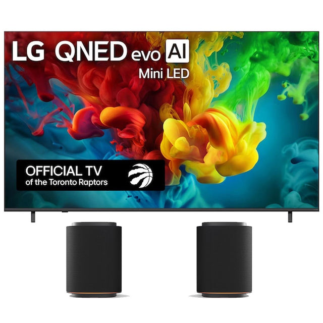 LG QNED82B QNED evo AI Mini LED 4K Smart TV | Stereo Suite 5: M5 Sound Suite 1.1.1 Channel Dolby Atmos Wireless Speakers - 2026 Bundle