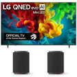 LG QNED82B QNED evo AI Mini LED 4K Smart TV | Stereo Suite 7: M7 Sound Suite 2.1.1 Channel Dolby Atmos Wireless Speakers - 2026 Bundle
