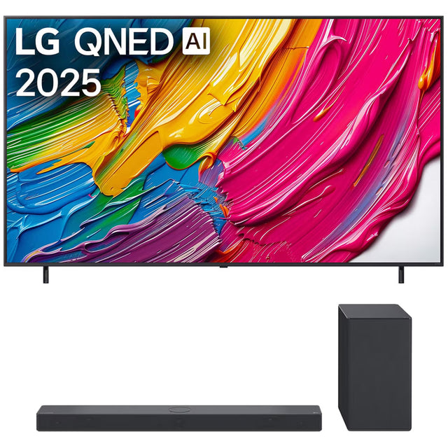 LG QNED82A QNED AI 4k Smart TV | SC9S 3.1.3 Channel Soundbar - Bundle