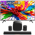LG 65QNED92AUA 65" QNED evo AI MiniLED 4k Smart TV | Sound Suite: H7 Soundbar | W7 Subwoofer | M7 Speaker | M5 Speaker - Bundle