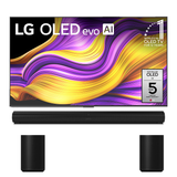 LG OLED G5 4K OLED Evo AI Concierge Smart TV - 2025 Model | Sonos Surround Set with Arc - Arc | Era 100 (2) - Bundle