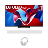 LG OLED C4PUA 4K Smart OLED Evo TV - 2024 Model | Sonos Ace Wireless Over-Ear Active Noise Cancelling Headphones | Sonos Arc Premium Smart Soundbar - Bundle