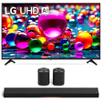 LG 55UA7700PUB 55" 4K Ultra HD LED HDR TV | Sound Suite Immersive Suite 5: H7 All-in-One Soundbar and M5 Wireless Speakers - Bundle