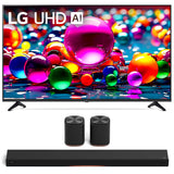 LG 55UA7700PUB 55" 4K Ultra HD LED HDR TV | Sound Suite Immersive Suite 5: H7 All-in-One Soundbar and M5 Wireless Speakers - Bundle