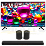 LG 55UA7700PUB 55" 4K Ultra HD LED HDR TV | Immersive Suite 7: H7 Sound Suite Soundbar | M7 2.1.1 Channel Dolby Atmos Wireless Speakers - Bundle
