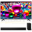LG 55UA7700PUB 55" 4K Ultra HD LED HDR TV | SG10TY 3.1 Channel Soundbar - Bundle