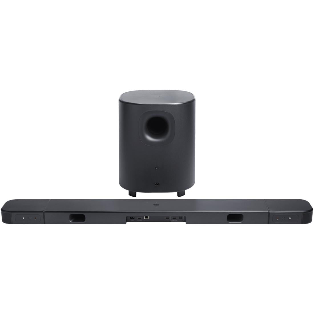 JBL Bar 700 soundbar with wireless subwoofer, rear side