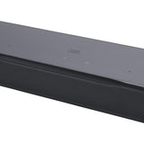 Close-up of touch controls on black JBL Bar 700 soundbar on a white background