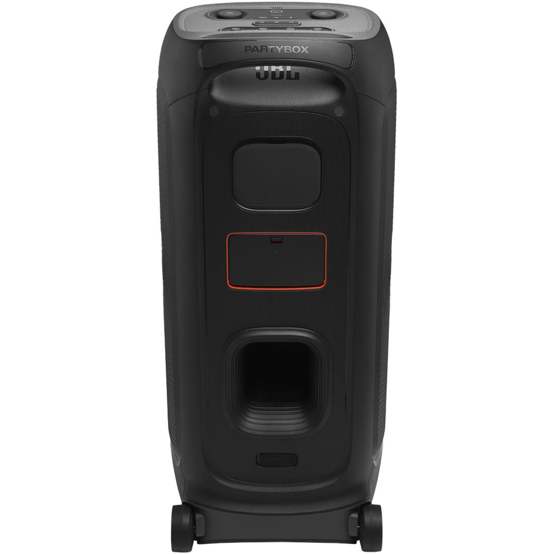 Black JBL PartyBox 720 speaker, rear