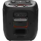 Black JBL PartyBox Encore 2 portable speaker with rear I/O panel exposed