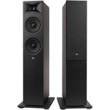 Pair of JBL Stage 260F speakers in espresso finish