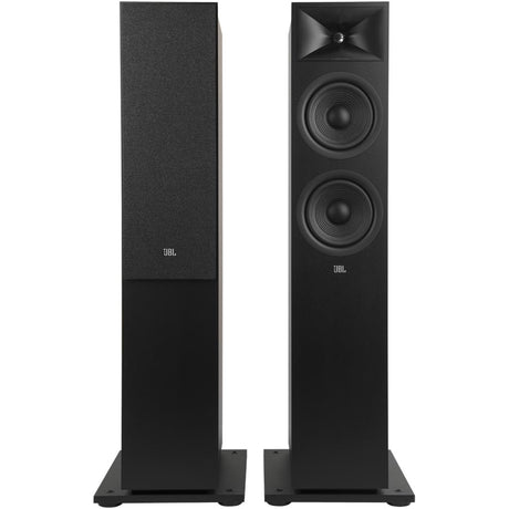 Pair of JBL Stage 260F speakers in espresso finish