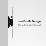 Kanto LT100 Low-Profile Tilting TV Wall Mount with 15"-45" Compatibility - Black