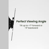 Kanto LT100 Low-Profile Tilting TV Wall Mount with 15"-45" Compatibility - Black