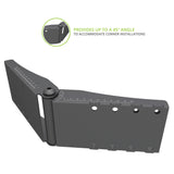 Kanto MB-EAC Menu Board Extrusion Angled Connector with 45° Adjustment - Black