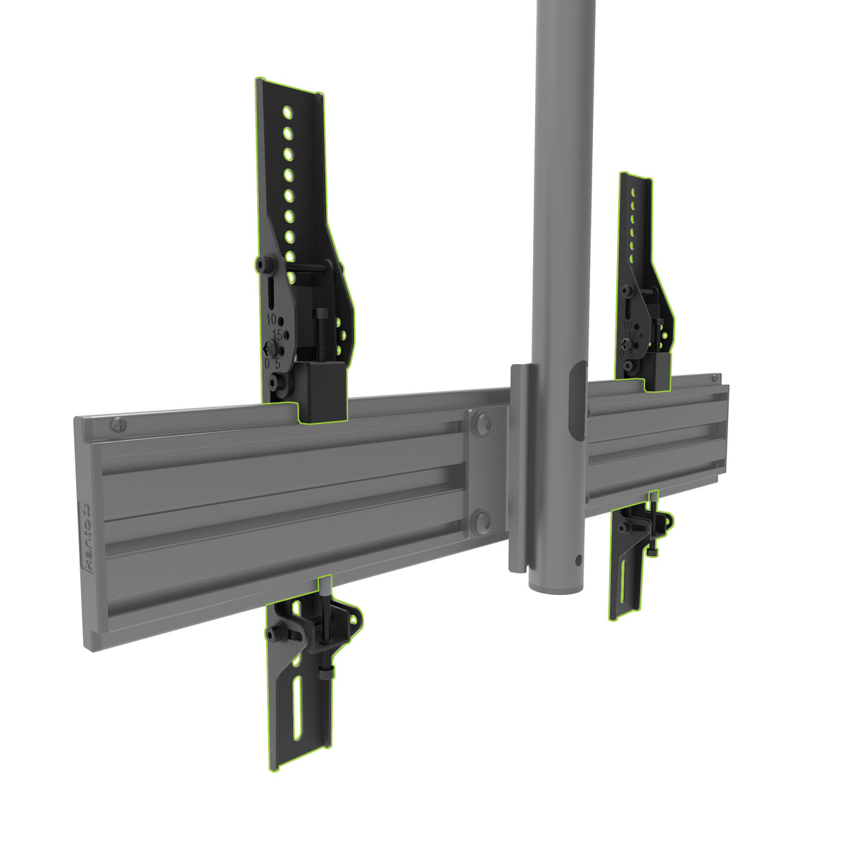 Kanto MB-TLT Tilting TV Arms For Ceiling Mounts with VESA Compatibility - Black