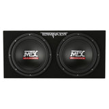 MTX Audio TNP212D2 Dual 12" 400-Watt RMS Sealed Enclosure and Mono Block Amplifier - Each