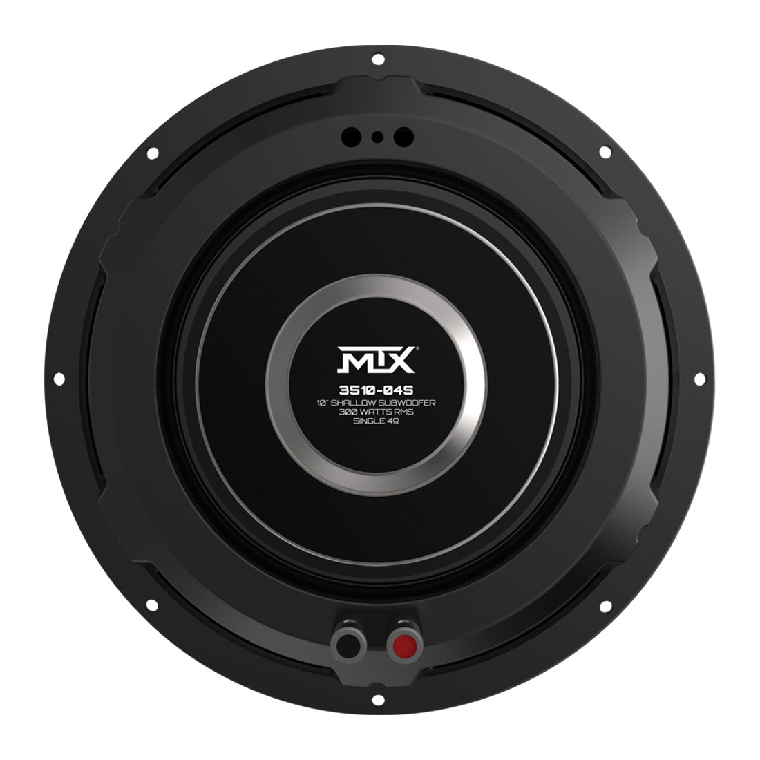 MTX Audio 3510-04S 10" Shallow Mount 300-Watt RMS 4 Ohm Car Audio Subwoofer - Each