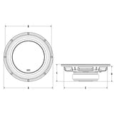 MTX Audio 3510-04S 10" Shallow Mount 300-Watt RMS 4 Ohm Car Audio Subwoofer - Each