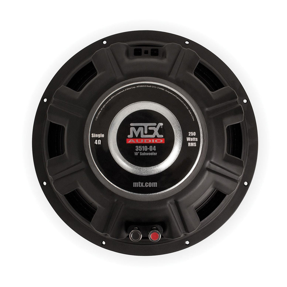 MTX Audio 3510-04 10" 250-Watt RMS 4 Ohm Car Audio Subwoofer - Each