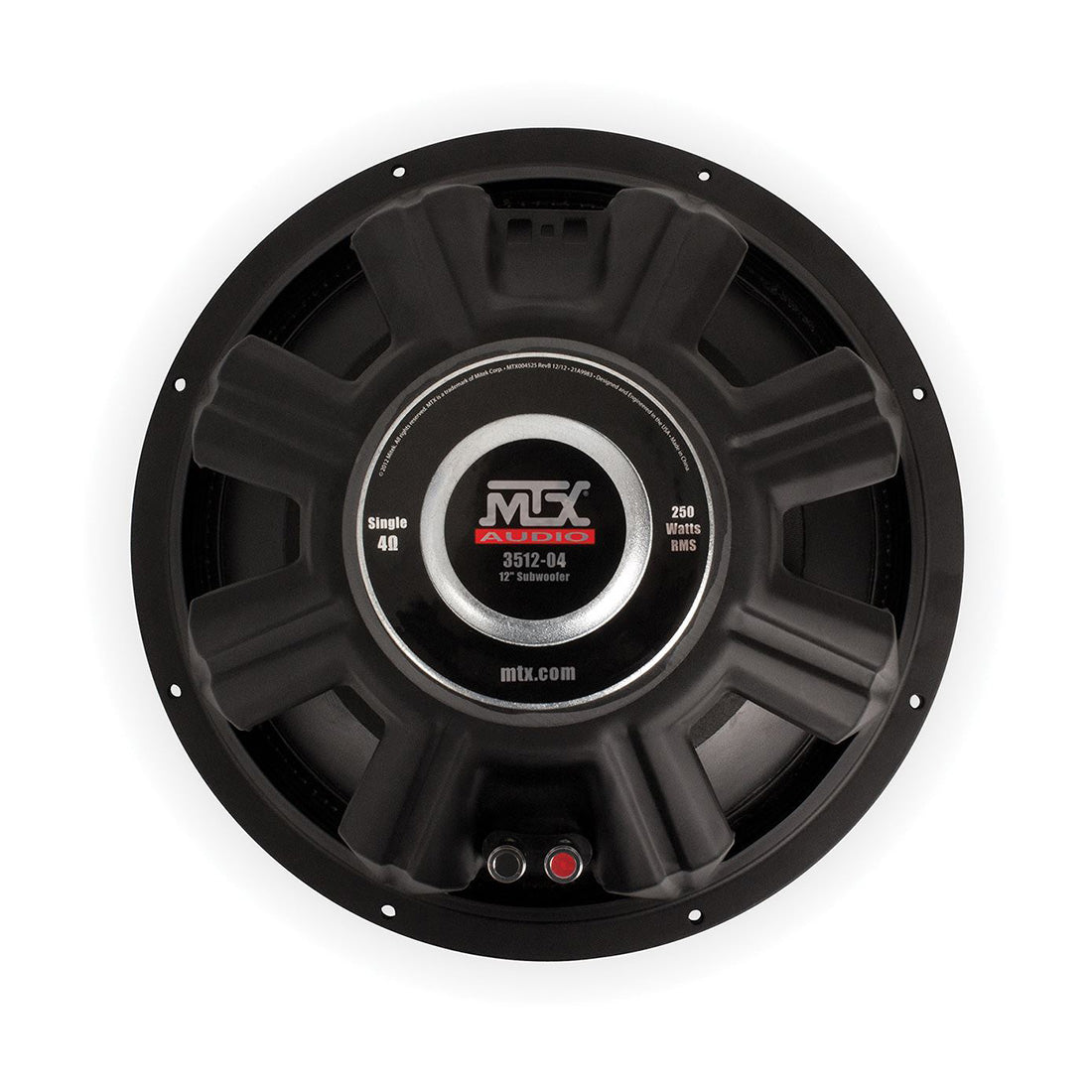 MTX Audio 3512-02 12" 250-Watt RMS 4 Ohm Car Audio Subwoofer - Each