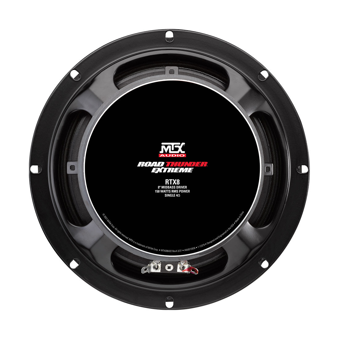 MTX Audio RTX8 8" 150-Watt RMS 4 Ohm Midbass Driver - Each