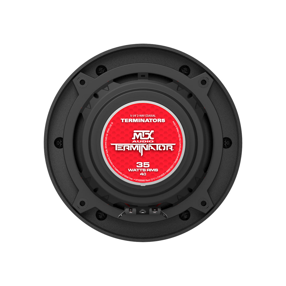 MTX Audio TERMINATOR 5 5.25" 2-Way 35-Watt RMS 4 Ohm Coaxial Speakers - Pair