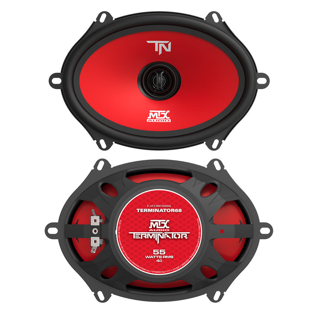 MTX Audio TERMINATOR 68 5x7" 2-Way 55-Watt RMS 4 Ohm Coaxial Speakers - Pair