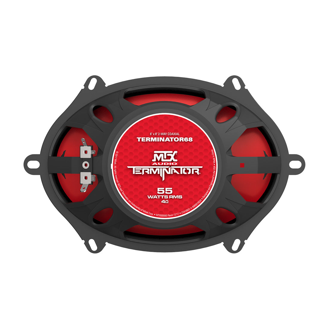 MTX Audio TERMINATOR 68 5x7" 2-Way 55-Watt RMS 4 Ohm Coaxial Speakers - Pair