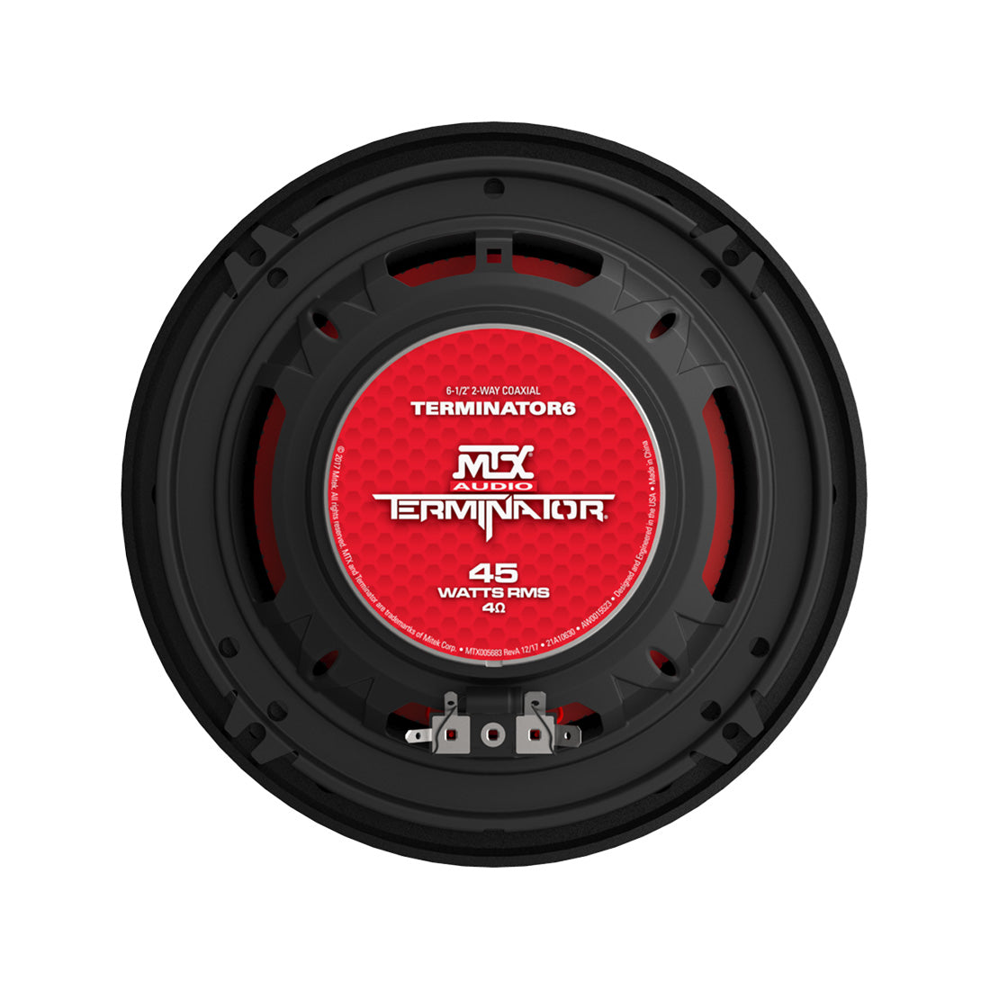 MTX Audio TERMINATOR 6 6.5" 2-Way 45-Watt RMS 4 Ohm Coaxial Speakers - Pair