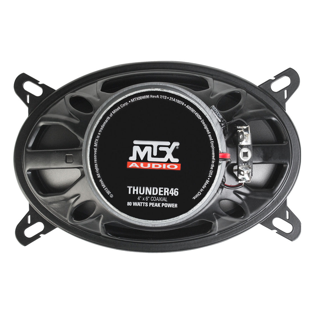 MTX Audio THUNDER 46 4x6" 2-Way 40-Watt RMS 4 Ohm Component Speakers - Pair