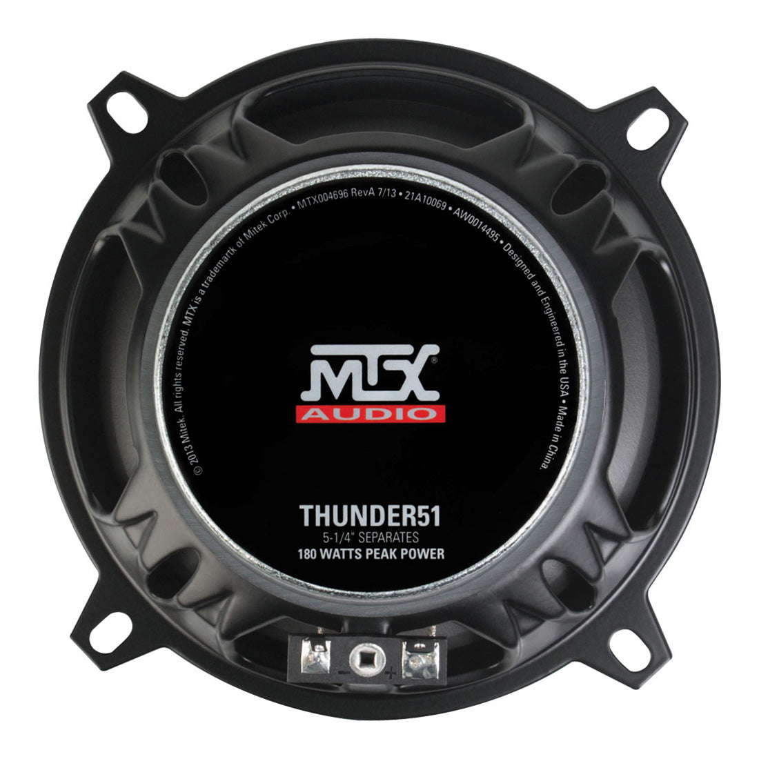 MTX Audio THUNDER 51 5.25" 2-Way 90 Watt RMS 4 Ohm Component Speakers - Pair