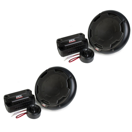 MTX Audio THUNDER 61 6.5" 2-Way 90 Watt RMS 4 Ohm Component Speakers - Pair