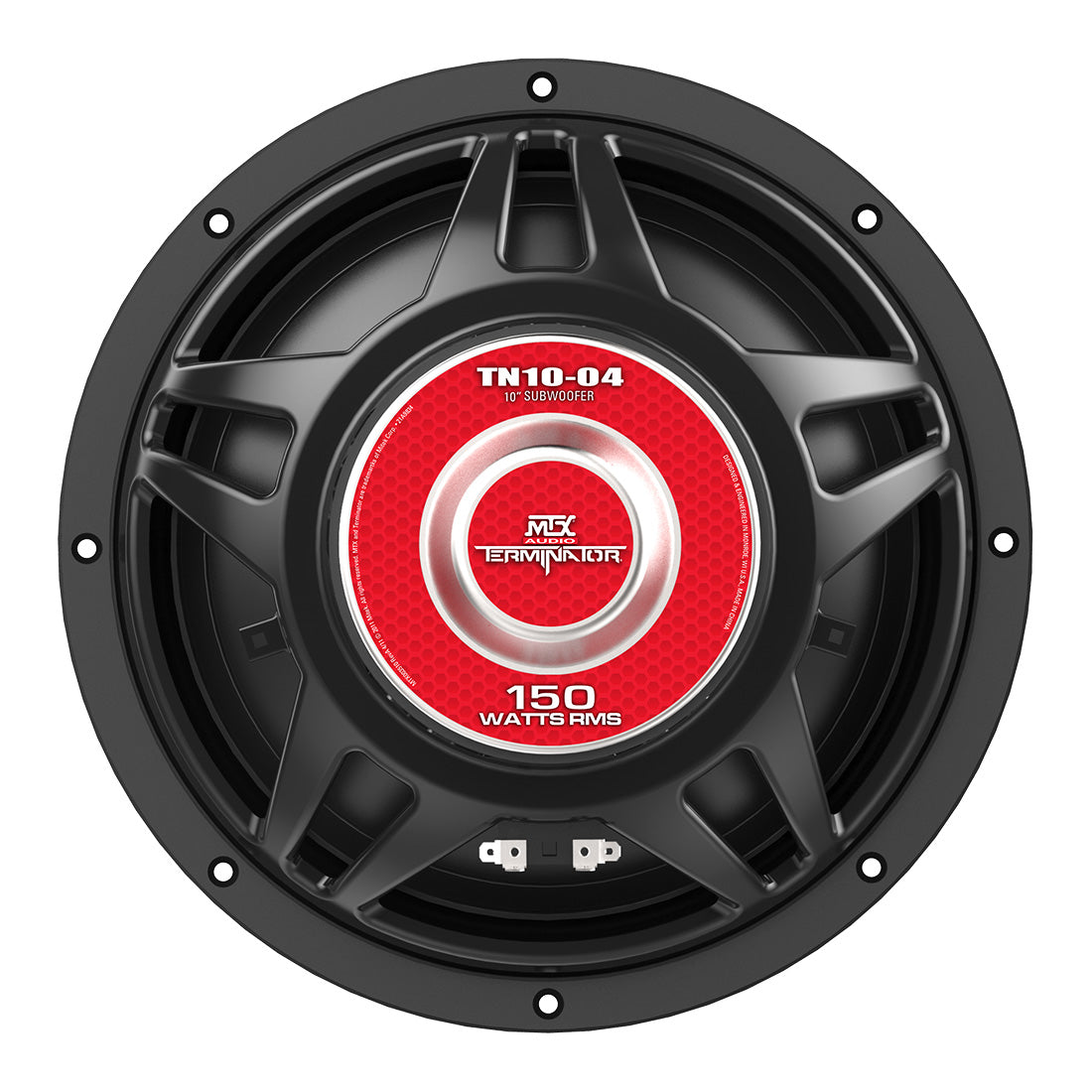 MTX Audio TN10-04 10" 150-Watt RMS 4 Ohm Car Audio Subwoofer - Each