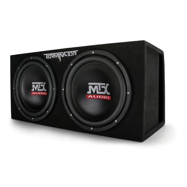 MTX Audio TNE212D Dual 12" 400-Watt RMS Sealed Subwoofer Enclosure - Each