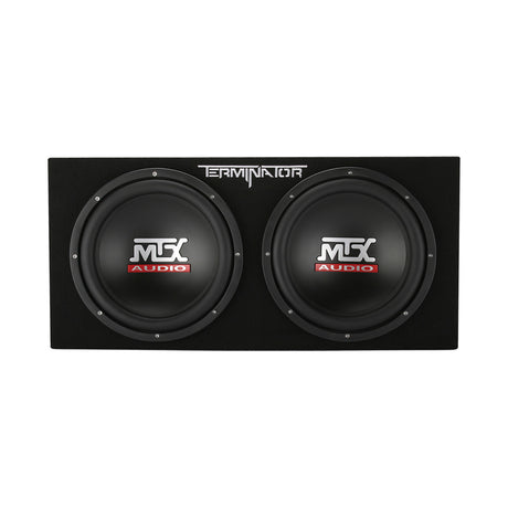 MTX Audio TNE212D Dual 12" 400-Watt RMS Sealed Subwoofer Enclosure - Each