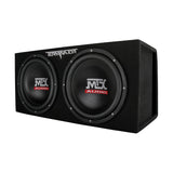 MTX Audio TNP212DV Dual 12" 1000-Watt RMS Vented Enclosure and Mono Block Amplifier - Each